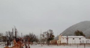 Isonza entre otros parajes de Quijano se vieron cubiertos con un manto de nieve