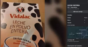 La leche enviada por el gobierno nacional está siendo vendida por gente en Facebook