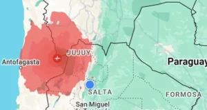 Se registró un terremoto en el noroeste de Chile de 7,3