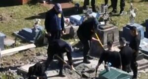 Continúan la búsqueda de Loan: Allanaron una losa en un cementerio del pueblo