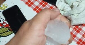 Fuertes tormentas azotaron el norte provincial, las zonas afectadas por el granizo