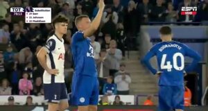 Justo a un campeón del mundo: Jamie Vardy le presumió el título de Premier al Cuti Romero