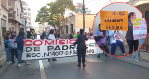 Protesta de padres en la Escuela Sarmiento: «Exigimos garantías y respuestas»