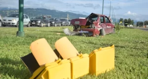 Avenida Bolivia: accidente protagonizado por un conductor con 1,69 de alcohol en sangre