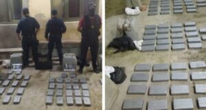 Cocaína arrojada en la calle: secuestran 95 kilos en Aguaray