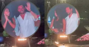 Messi y Antonela fueron captados por la “kiss cam” en pleno show de Coldplay en Miami