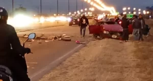 Grave choque frontal en Circunvalación Oeste dejó un herido de gravedad