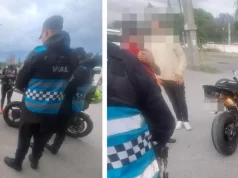 Dos motoqueros detenidos por correr picadas en la Avenida Banchik