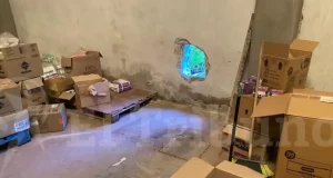 Robo boquetero en Metán: saquearon un depósito de supermercado