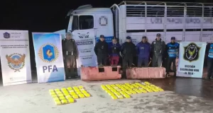 Secuestran más de 70 kilos de cocaína en un camión